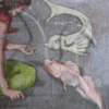 Quilting Fabric Block Art Nouveau Mermaid - Image 4