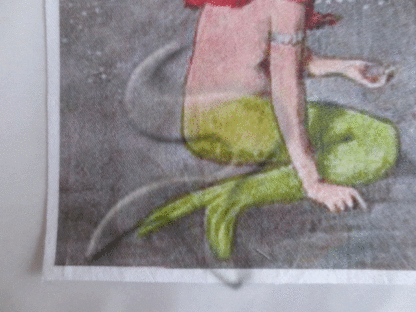 Quilting Fabric Block Art Nouveau Mermaid - Image 5