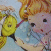 Baby Mermaids Fabric Block. - Image 5