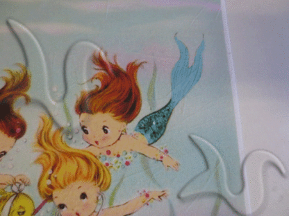 Baby Mermaids Fabric Block. - Image 9