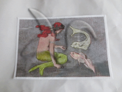 Quilting Fabric Block Art Nouveau Mermaid - Image 2