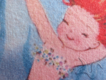 Birthday Celebration Baby Mermaids Quilt Fabric Panel. - Image 7