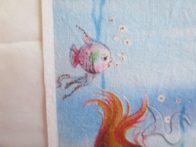 Birthday Celebration Baby Mermaids Quilt Fabric Panel. - Vintage Mermaid  Web Store