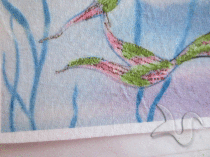Birthday Celebration Baby Mermaids Quilt Fabric Panel. - Image 9
