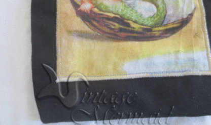 Vintage Mermaids Merboy Merbaby Greetings Card Fabric Cross body Bag - Image 6